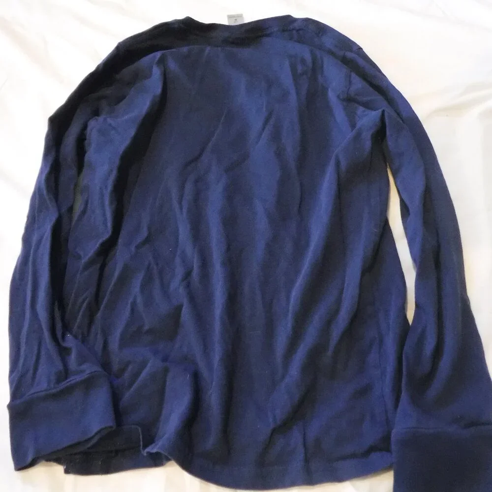 Instant Message Axolotl Emotion Blue Long Sleeve Girls Shirt Size Medium - Picture 5 of 7